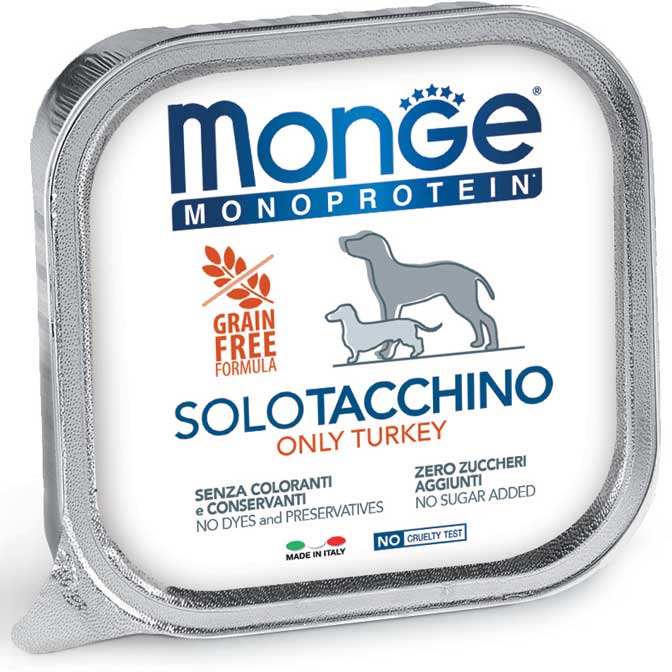 Monge Monoprotein Solo Tacchino – 24x150g