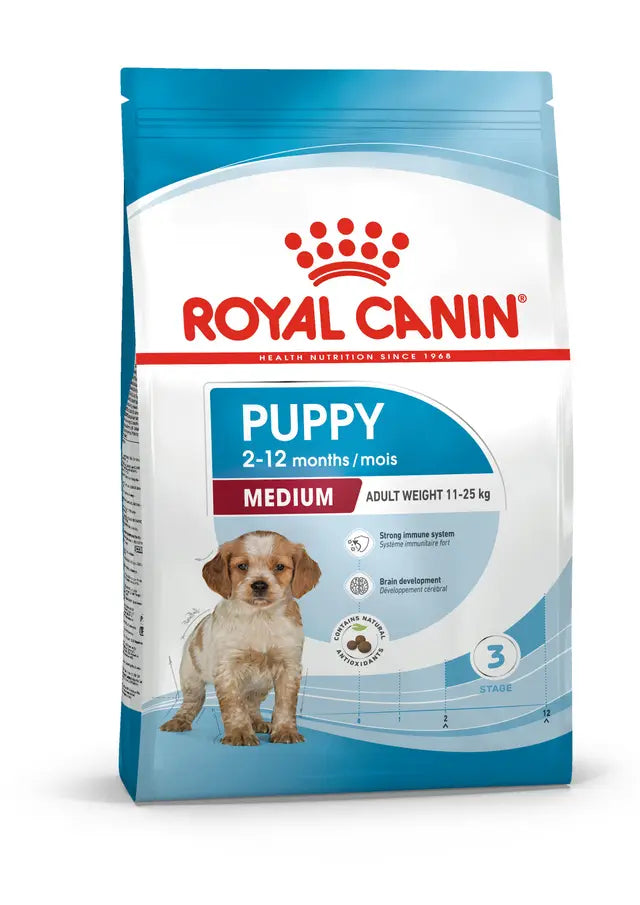 Royal Canin Medium Puppy – Alimento Secco Completo per Cuccioli di Razze Medie, Formato 15 kg