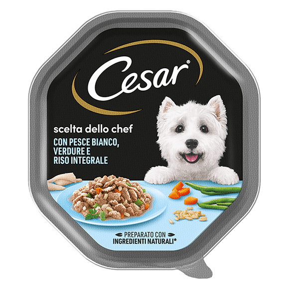Cesar Scelta dello Chef Pesce Bianco, Verdure e Riso Integrale – 24x150g