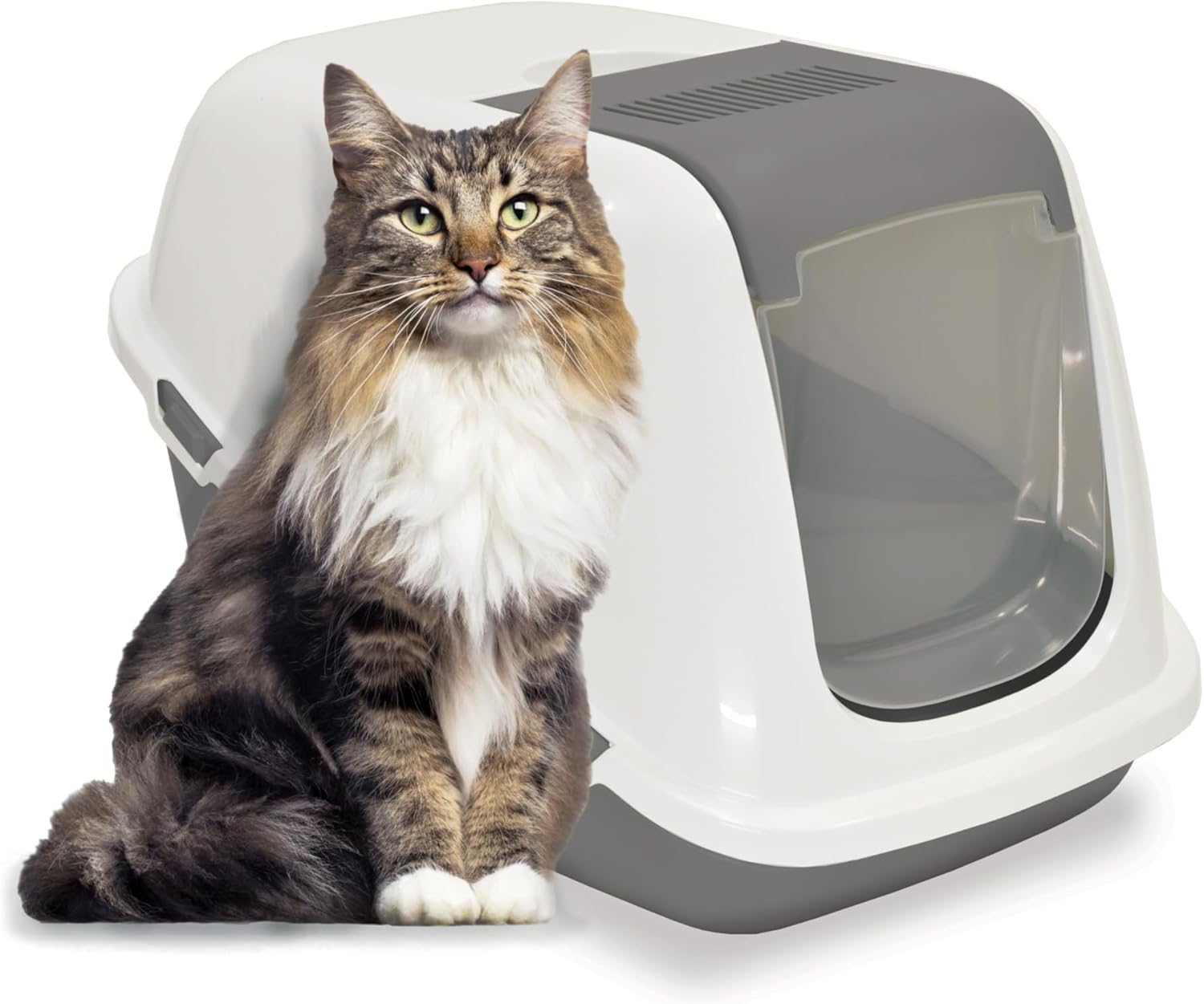 Lettiera Ella Comfort con Coperchio e Filtro Aria 57×39×41 cm