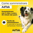 AdTab – Compresse masticabili per cani 11-22 kg (3 compresse da 450 mg)