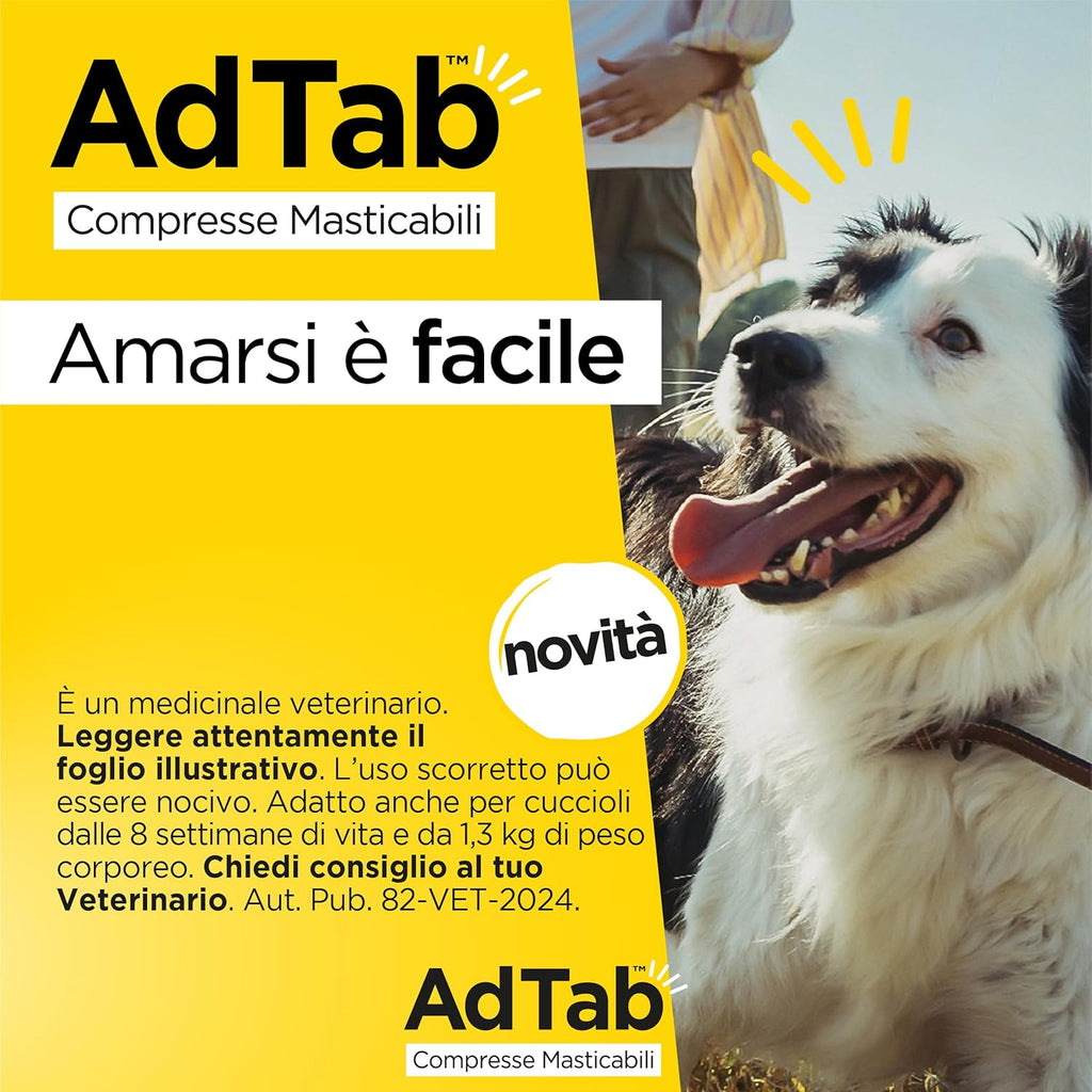 AdTab – Compresse masticabili per cani 11-22 kg (3 compresse da 450 mg)