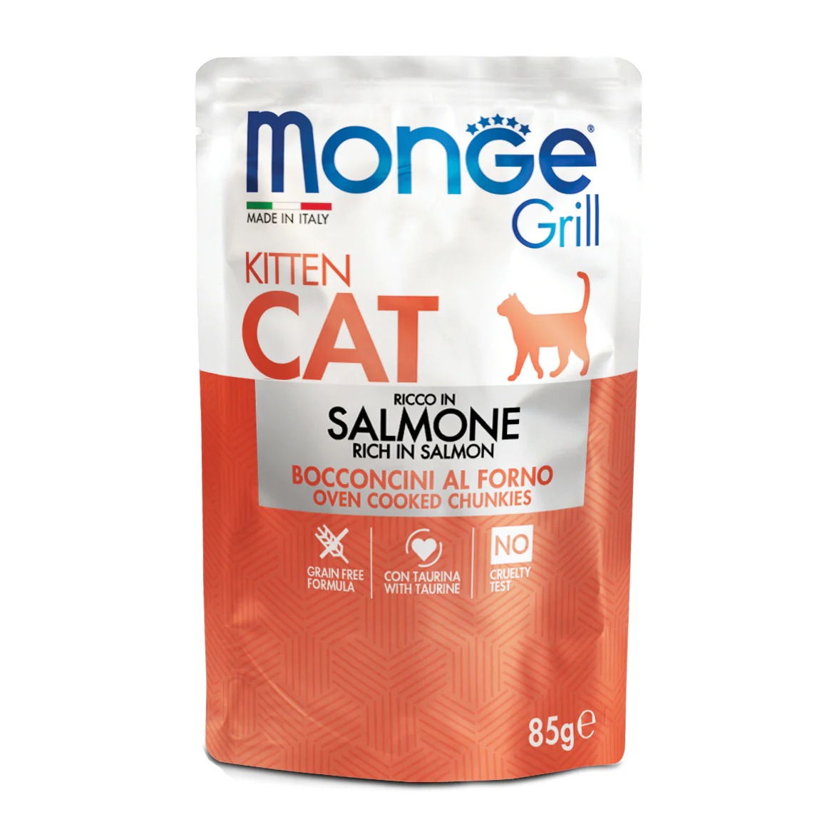 Monge Grill Kitten Cat – Ricco in Salmone 12x85g