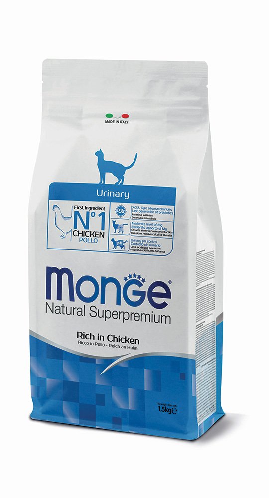 Monge Natural Superpremium Cat Urinary – Ricco in Pollo 1,5kg