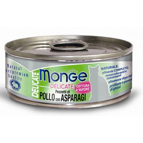 Monge Delicate Pollo con Asparagi – 24x80g