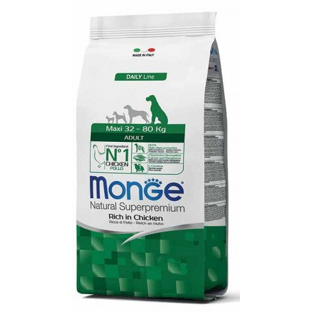 Monge Natural Superpremium Dog Maxi Adult – Ricco in Pollo 12kg