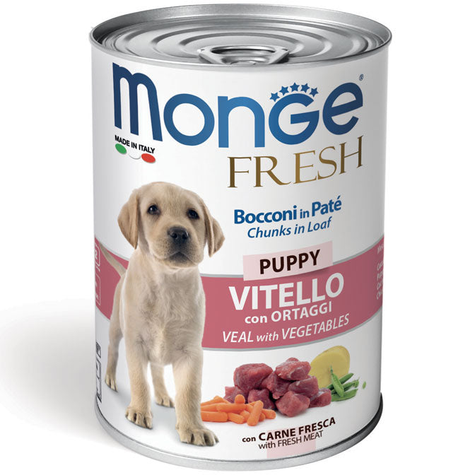 Monge Fresh Puppy Vitello con Ortaggi – 12x400g