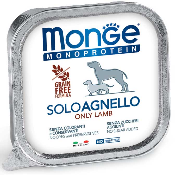 Monge Monoprotein Solo Agnello – 12x150g