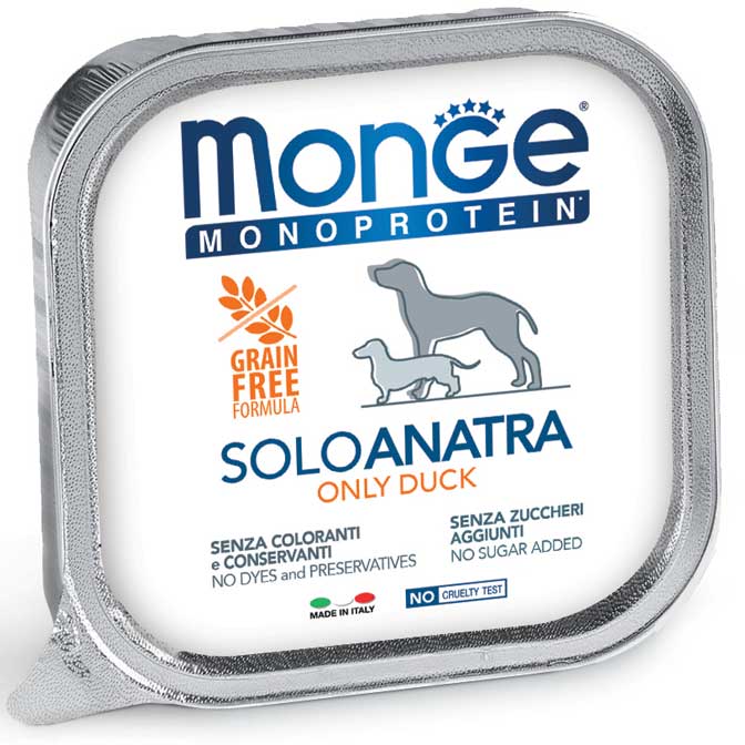 Monge Monoprotein Solo Anatra – 12x150g