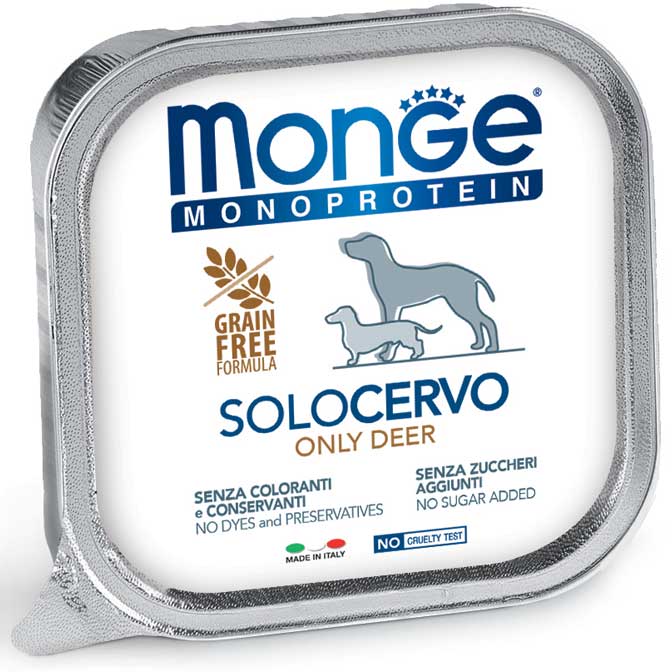 Monge Monoprotein Solo Cervo – 12x150g