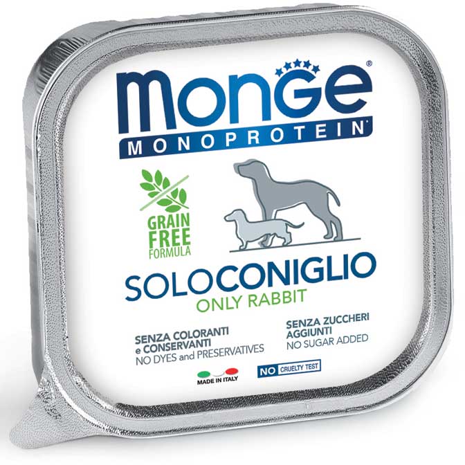 Monge Monoprotein Solo Coniglio – 12x150g