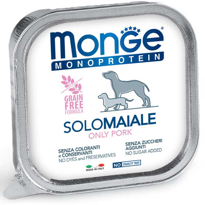 Monge Monoprotein Solo Maiale – 12x150g