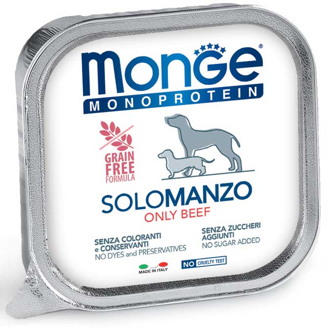 Monge Monoprotein Solo Manzo – 12x150g