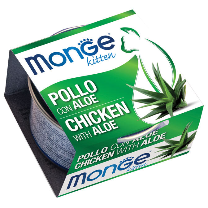 Monge Kitten Pollo con Aloe – 24x80g