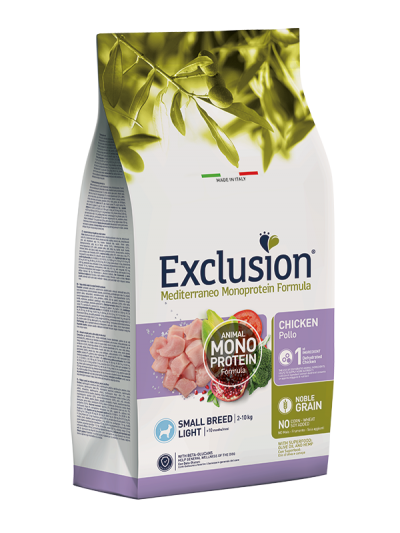 Exclusion Mediterraneo Small Breed Light Pollo – 2kg